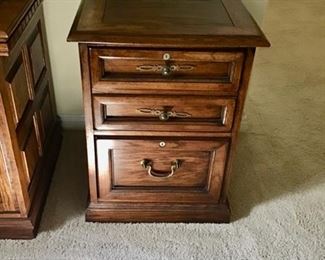Oak File Cabinet