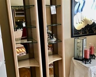 2 Thomasville Open Lighted Curio's