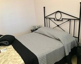 Queen Head Board, Frame, and a Sealy Mattress Set