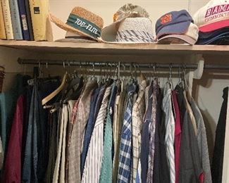 Men's clothes, hats