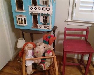 Vintage children’s furniture and toys