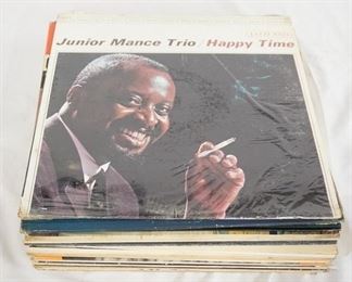 1015 1015	LOT OF 25 JAZZ ALBUMS; EDDIE HARRIS BPSSA NOVA, BOOGIE WOOGIE REVISITED, CIR CHARLES THOMPSON, THE THREE TRIO, DOROTHY DONEGAN SWINGIN' JAZZ IN HI-FI, THE AUSTRALIAN JAZZ QUARTET, SWINGIN' PRETTY AND ALL THAT JAZZ, THE EXCITING TERRY GIBBS BIG BAND!!!!! JORGEN RYG JAZZ QUARTET, HOLIDAY FOR JAZZ JOE HOLIDAY, 4 FRENCH HORNS PLUS RHYTHM, A TRIBUTE TO CHARLIE BARNET, CAL TJADERS CONCERT BY THE SEA, THE MIDNIGHT ROLL HERB ELLIS & THE ALL STARS, BIG BEAT ON THE ORGAN JON THOMAS, MAYNARD FERGUSON DIMENSIONS, THE VINTAGE GOODMAN, THE RED NICHOLS STORY, FROM NATCHEZ TO MOBILE RIVER BOAT FIVE, PETE RUGOLO AN ADVENTURE IN SOUND-BRASS, GEORGE SHEARING AND THE MONTGOMERY BROTHERS, JUNIOR MANCE TRIO HAPPY TIME, WE DO SING TOO NICHOLAS BROTHERS, NIGHT TRAIN BUDDY MORROW & BILLY ECKSTINE & SARAH VAUGHAN SING THE BEST OF IRVING BERLIN 
