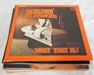 1023 1023	LOT OF 25 R & B ALBUMS; SCREAMIN' JAY HAWKINS … WHAT THAT IS! (HAS WHITE PROMOTIONAL LABEL) & SELF TITLED. 14 HIT FLASHBACKS FROM THE GOLDEN ERA, *HOW ABOUT THAT* DEE CLARK, DEE CLARK SELF TITELED, COLLECTORS SHOWCASE VOLUMES 1 & 2, DELL VIKINGS (SEALED) NEW YORKS FINEST EARL LEWIS & THE CHANNELS (SEALED) THE SHIRELLES ANOTHOLOGY (DOUBLE LP) THE TWIST, LET'S TWIST AGAIN, THE FOUR KNIGHTS, CLEAN HEAD'S BACK IN TOWN EDDIE VINSON SINGS, BILLY WILLIAMS, SHAE SAM COOKE, THE UNFORGETTABLE SAM COOKE, DAVE *BABY* CORTEZ THE WHISTLING ORGAN, DAVE *BABY* CORTEZ PLAYING HIS GREAT RINKY DINK, EDDIE HOLMAN I LOVE YOU, THE VERSATILE IMPRESSIONS ARRANGED & CONDUCTED BY JOHNNY PATE, GIRL WATCHER THE O'KAYSIANS, TEH NAME GAME SHIRLEY ELLIS, LITTLE RICHARD & BEACH BEAT, 
