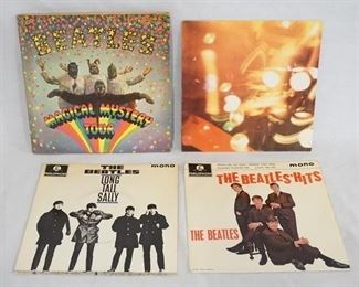1030 1030	LOT OF THREE THE BEATLES EPS; THE BEATLES HITS, LONG TAIL SALLY & THE MAGICAL MYSTERY TOUR (2X7 IN LPS HAS ATTACHED BOOKLET) & THE BEATLES SEVENTH CHRISTMAS RECORD FROM THE OFFICAL BEATLES FAN CLUB 1969 (FLEXI DISC-33 1/3 RPM) 
