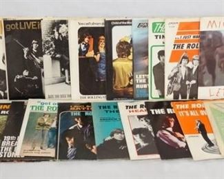 1034 1034	LOT OF 20 THE ROLLING STONES 45S/EPS & ONE MICK JAGGER ALL BUT ONE HAVE PICTURE SLEEVES 
