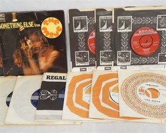 1038 1038	LOT OF NINE THE MOVE 45S & TWO 33 1/3 IN PICTURE SLEEVES (DUPLICATES). 8 OF THE 45S ARE BRITISH IMPORT ONE IS AN AMERICAN PROMOTIONAL COPY 
