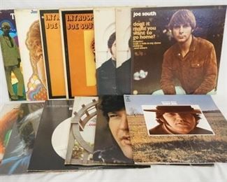 1042 1042	LOT OF FOUR TONY JOE ALBUMS; SELF TITELED (TONY JOE) SELF TITED (TONY JOE WHITE) … CONTINUED & BLACK & WHITE.  AND NINE JOE SOUTH ALBUMS; DON'T IT MAKE YOU WANT TO GO HOME, THE GAMES PEOPLE PLAY (TWO COPIES) INTROSPECT (TWO COPIES) THE JOE SOUTH STORY, A LOOK INSIDE, SO THE SEEDS ARE GROWNING & JOE SOUTH'S GREATEST HITS VOL. 1 
