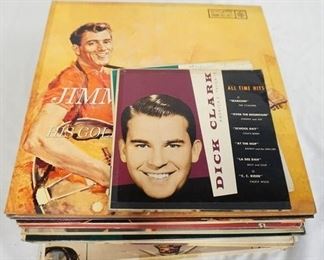 1052 1052	LOT OF 29 1950S POP ALBUMS & TWO EPS. THE EPS ARE BOTH DICK CLARK, THE ALBUMS ARE; THE KNICKERBOCKERS JERK & TWINE TIME, JOHNNY MERCER SINGS JOHNNY MERSER, LET'S GO DANCING WITH TED STEELE, THE FABOLOUS CADILLACS, THE SKYLINERS, BILL HALEY'S CHICKS AND HIS COMETS, ROCKIN' THE JOINT BILL HALEY, SONGS OUR MUMY TAUGHT US, BOB MCFADDEN  & DOR, TWO DOZEN OLDIES, FEETWARMERS, THE CRICKETS SOMETHING OLD SOMETHING NEW SOMETHING BLUE SOMETHING ELSE!!!!!! PAJAMA PARTY, A THOUSAND MILES AWAY HEARTBEATS, RITCHIE VALLENS THE ORGINAL LA BAMBA, TYREE GLENN, A ROCK N' ROLL DANCE PARTY, TEH CLOVIS SESSION NORMAN PETTY PRESENTS THE FIREBALLS, AMERICAN HOT WAX, TEH TWIST BY THE CANDYMEN, STRICTLY PRIMA, THE FIVE SATINS ENCORE, FRANKIE LYMON AT THE LONDON PALLADIUM, JIMMIE RODGERS HIS GOLDEN YEAR, JOHNNY BURNETTE THE ROCK N' ROLL TRIO TEAR IT UP, ROCK & ROLL FOR EVER, BUDDY KNOX & JIMMU BOWEN, BUDDY KNOX, JIMMIE RODGERS  & JIMMY BOWEN 
