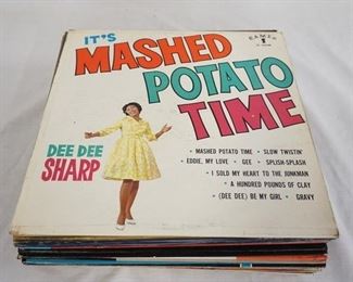 1068 1068	LOT OF 26 R & B ALBUMS; IT'S MASHED POTATO TIME DEE DEE SHARP, MURRAY & THE K'S GREATEST HOLIDAY SHOW, MARTHA & THE VANDALLA GREATEST HITS, THE MIDNIGHTERS VOL. 2, LITTLE ANTHONY AND THE IMPERIALS IM ON THE OUTSIDE LOOKING IN, THE CHANTELS *THERE'S OUR SONG AGAIN*.... ISRAELITES DESMOND DECKER & THE ACES, ROY HAMILTON SENTIMENTAL LONELY & BLUE, STEP OUT SINGING TOMMY EDWARDS, CLYDE MCPHATTERS GREATEST HITS! TOMMY EDWARDS FOR YOUND LOVERS, *ITS ALL IN THE GAME* TOMMY EDWARDS, YOU STARTED ME DREAMING TOMMY EDWARDS, THE ROYALETTES IT'S GONNA TAKE A MIRACLE, LLOYD PRICE *MR. PERSONALITY* SINGS THE BLUES, THE DUCK JACKIE LEE, LITTLE ANTHONY & THE IMPERIALS GOIN' OUT OF MY HEAD, SUNNY BY BOBBY HEBB, THE OLYMPICS SOMETHING OLD SOMETHING NEW, LITTLE ANTHONY & THE IMPERIALS SHADES OF THE 40S, LIFE IS JUST A BOWL OF CHERRIES! THE PLATTERS, OVER PLEASE! CLYDE MCPHATTER, BROOK BENTON BEST BALLADS OF BROADWAY, CLYDE MCPHATTER LIVE AT THE APOLLO, REFLECTIONS THE PLATTERS, & MORE ENCORE OF 