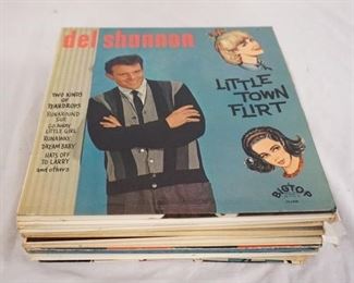 1104 LOT OF 26 1950S ALBUMS; DEL SHANNON- LITTLE TOWN FLIRT & RUNAWAY WITH DEL SHANNON, BURNING BRIDGES JACK SCOTT, THE SOUND OF JOHNNY & THE HURRICANES, A ROCK N' ROLL DANCE PARTY, JOCKO'S CHOICE R & B OLDIES, JUST JERRY JERRY WALLACE, ALAN FREED'S ROCK N' ROLL DANCE PARTY VOLUMES 1 -5, STRICTLEY INSTRUMENTAL BILL HALEY & HIS COMETS, ALAN FREED'S TOP 15, ALAN FREED'S MEMORY LANE, CRUISIN' 1956-1959, BOBBY HELMS SINGS TO MY SPECIAL ANGEL, BILL HALEY AND HIS COMETS ROCKIN' TO THE OLDIES! BILL HALEY & HIS COMETS ROCKIN' AROUND THE WORLD, ROCK N' ROLL STAGE SHOW BILL HALEY & HIS COMETS, BLASTS FROM TEH PAST 12 MILLION RECORD SELLERS, ALANS FREED'S *GOLDEN PICS* & HITS THAT JUMPED! 
