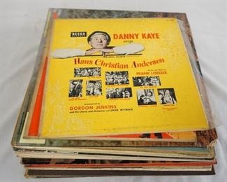 1125 LOT OF 28 CAST/SOUNDTRACK ALBUMS; DANNY KAYE SINGS HANS CHRISTIAN ANDERSON (10 IN LP) IRVING BERLIN'S CALL ME MADAM (10 IN LP) YOUNG MAN W/ A HORN DORIS DAY & HARRY JAMES (10 IN LP) DENNIS HOPPER IN THE AMERICAN DREAMER, BLOW-UP(THREE COPIES), THE GLENN MILLER STORY, JESUS CHRIST SUPERSTAR, TEH WIZARD OF OZ (ORIGINAL CAST ALBUM) AND THE WIZARD OF OZ (ORIGINAL SOUNDTRACK ALBUM), BELLS ARE RINGING, KISS ME KATE, WEST SIDE STORY, MY FAIR LADY, YOUNG MAN WITH A HORN (12 IN LP) HIGH SOCIETY, VANISHING POINT, TEH KING AND I, MEDICINE BALL CARAVAN, MICKEY ONE, THE THREEPENNY OOPERA, RED BUTTONS, MORE ORIGINAL SOUNDTRACKS & HIT MUSIC FROM GREAT MOTION PICTURE THEMES, CARNIVAL, GIGI, PORGY & BEES, COMELOT & ILLYA DARLING 
