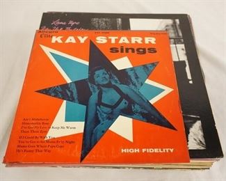 1128 LOT OF 26 FEMALE VOCALISTS ALBUMS; KAY STARR SINGS (10 IN LP) SONGS BY MABEL MERCER VOLUMES 1 & 2  (10 IN LP) LAURA NYRO NEW YORK TENDABERRY, LINDA SCOTT STARLIGHT STARBRIGHT, LINDA SCOTT GREAT SCOTT! LESLEY GORE- GIRL TALK & THE GOLDEN HITS OF LESELY GORE, SONGS OF COUCH & CONSULTATION, EVERYBODY NEEDS LOVE GLADYS KNIGHT & THE PITS, MISS TEAL JOY (TWO COPIES ONE IS STEREO) EYDIE GROME, PATSY ABBOT SUCK UP, DYNAMIC@ DAKOTA STATON, SANDY POSEY BORN A WOMAN, SWINGING LENA HORNE, KAY STARR ON STAGE, DELLA REESE & GLORIA LYNNE, ELLA FITZGERALD- ELLA & BASIE!EARLY ELLA, STAIRWAY TO THE STARS, PEGGY LEE- THINGS ARE SWIGIN' , BASIN STREET EAST PROUDLY PRESENTS MISS PEGGY LEE, I'M A WOMAN, & MINK JAZZ
