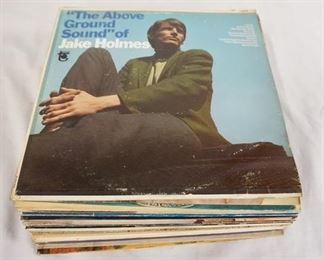1162	LOT OF 25 FOLK ALBUMS; THE ABOVE THE GROUND SOUND OF JAKE HOLMES, JAKE HOLMES SO CLOSE SO VERY FAR TO GO, JENNIFER, FRED NEIL BLEECKER & MAC DOUGAL, JAMES TAYLOR, PENTANGLE CRUEL SISTER & REFLECTION. THE BIG 3 (THREE COPIES) JUDY COLLINS' FIFTH ALBUM, JOHN SEBASTION THE FOUR OF US, PATRICK SKY A HARVEST OF GENTLE CLANG, REAL LIVE JOHN SEBASTION, DONOVAN MELLOWO YELLOW (THREE COPIES ONE IS STEREO) & SUNSHINE SUPERMAN. TOM PAXTON OUTWARD BOUND, TIM BUCKLEY, PHIL OCHS IN CONCERT, STATE OF MIND MARK SPOELSTRA, TOM RUSH TAKE A LITTLE WALK WITH ME, & THE MAMAS & THE PAPAS IF YOU CAN BELIEVE YOUR EYES & EARS (TWO COPIES) 

