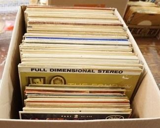 1165	BOX FULL OF RECORDS! MOSTLY JAZZ/BIG BAND ETC. INCLUDING; HARRY JAMES, JACKIE GLEASON PETE FOUNTIAN, BING CROSBY, THE FOUR FRESHMEN GLEN CRAY & MANY OTHERS! 
