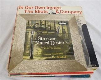1168	LOT OF 22 ALBUMS SHOWTUNES/SOUNDTRACKS & COMEDY; A STREET CAR NAMED DESIRE (10 IN LP) BILLY MAY'S BACCHANALIA, GEORGIE CARLIN, EDWARD R. MURROW, STAN FREBERG, PAT HARRINGTON JR., ALLEN & GRIER, THE BEST OF WHATS HIS NAME, AN EVENING WITH GROUCHO, ORSON BEAN, HOW TO STRIP FOR YOUR HUSBAND, THE IDIOTS & COMPANY, BROADWAYS BEST, MUSIC FROM BAREFOOT IN THE PARK, SOUTH PACIFIC SOUNDTRACK, TWO TICKETS TO PARIS, MUSIC FROM PETER GUNN, ALL TIME GREAT BLOOPERS, PARDON MY BLOOPER & JIMMY WALKER DYN-O-MITE
