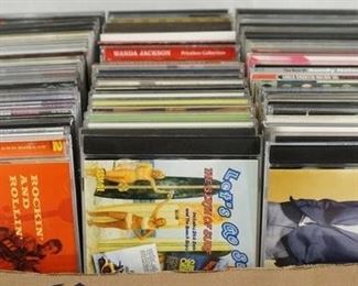 1184	LOT OF CDS MOSTLY POP/R & B MUSIC INCLUDING; THE INK SPOTS, CHARLIE GRACIE, ROY ORBINSON, DAVE BURBECK, GOLDEN ERA OF POP MUSIC COMPILATION SET, THE LOVIN' SPOONFUL, WILLIE NELSON, THE LETTERMEN, THE CADILLACS, CHUCK BERRY, JAMES BROWN, MGM ROCKABILLY COLLECTION, SANDY NELSON, HITS OF THE 50S COMPILATION, LITTLE RICHARD, RAY CHARLES, SAM COOKE & MORE!
