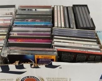 1192	LOT OF CDS MOSTLY ROCK INCLUDING; THE ROLLING STONES IN CONCERT BOXSET (COMES WITH 3 CDS, A DVD & A BOOK) JIMI HENDRIX, BOB DYLAN, FLEETWOOD MAC, VAN MORRISON, THE YARDBIRDS, ERIC CLAPTON, CROSBY STILLS & NASH, THE BEATLES, JETHRO TULL & MORE!
