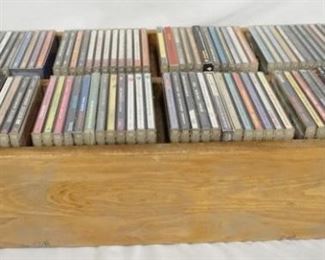 1202	LARGE LOT OF CDS VARIOUS BANDS & ARTISTS INCLUDING; DUANE EDDY, THE ENTERTAINERS, ELTON JOHN, JUDY GARLAND, ELVIS PRESLEY, DAVID BOWIE, ELMORE JAMES, WYONNIE HARRIS, JOHN COLTRANE, GENE VINCENT, BILL HALEY & HIS COMETS, CARL PERKINS, THE ROLLING STONES & MANY MORE!

