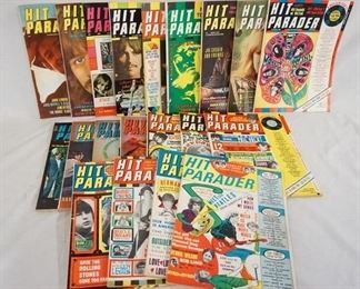 1208	COLLECTION OF VINTAGE HIT PARADER MAGAZINES
