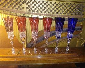 Faberge Crystal Champagne Glasses