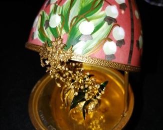 Faberge Lilly of the Valley Egg