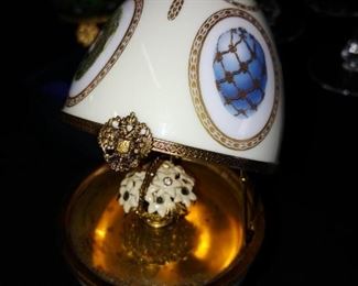 Faberge Flower Jeweled Egg