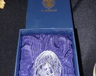 Faberge Etched Egg in Box