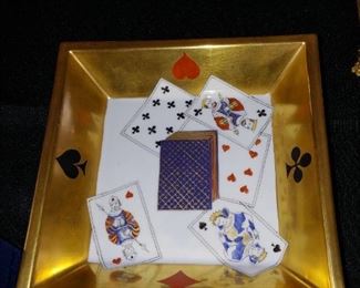 Faberge Card Playing Trinket Tray