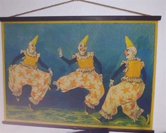 Vintage Circus Clown Tapestry