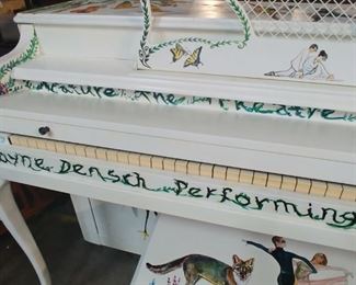 Painted Upright Piano