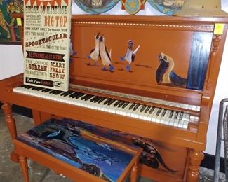 Painted Upright Piano