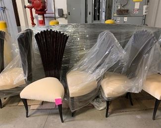 Lot 28: Dining Table and Chair set 