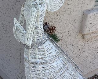 Large Mesh Angel Lighted