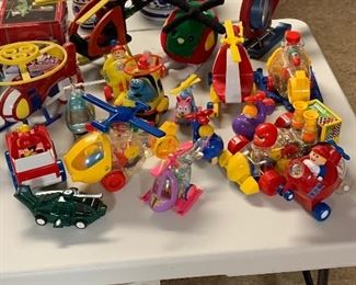 Just a small sample of the children's toys and games offered for sale