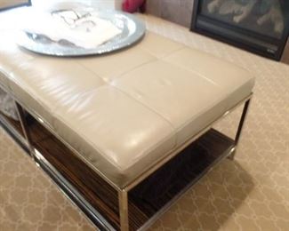 leather stool / table $300