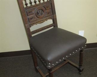Renaissance Revival Side Chair w/ Carved Profile