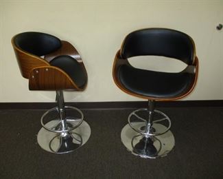 Pr of Mid Century Style Barchairs $136.00 pair
