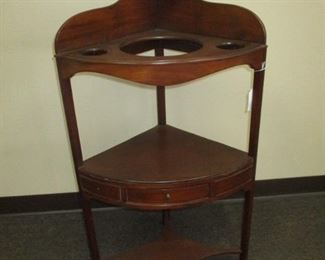 Corner Mahogany Washstand