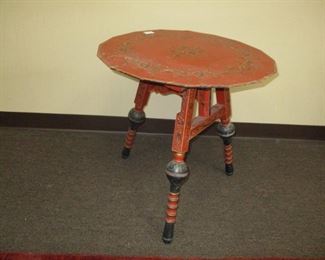 Tilt Top Painted Table