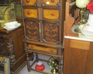 Jacobean Revival Secretary Desk