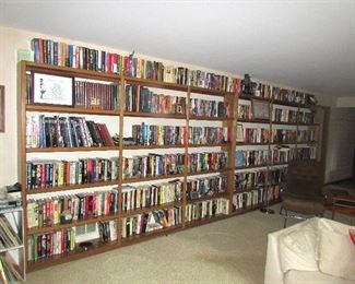 See end of pictures for close up photos of book shelves