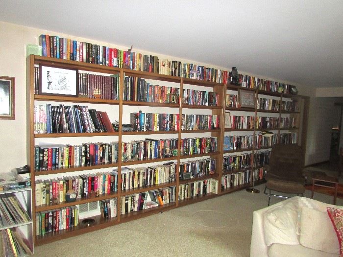 See end of pictures for close up photos of book shelves