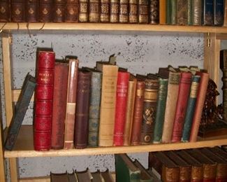 More sets and individual 19th cent books, including leather
