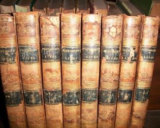 1811  8 Vol Set Plutarch's Lives in Leather