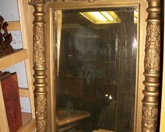 Beautiful Gold Gesso Federal Beveled Mirror 29"X19"