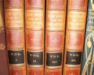 1857  4 Vol Set   Half Hours With The Best Authors