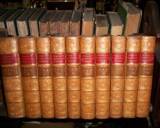 1851  10 Vol Leather Set   Lord Byron's Works