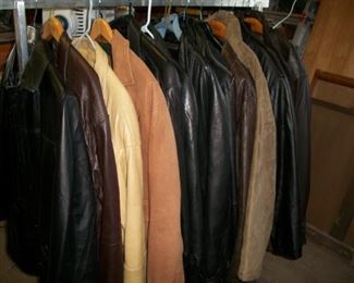 Nice selection of Leather Coats  XL
