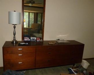 Neat mid-century dresser & mirror