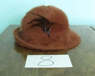 Vintage Kangol feathered ladies hat made in England